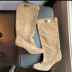 Coach Wooden Wedge Boots
